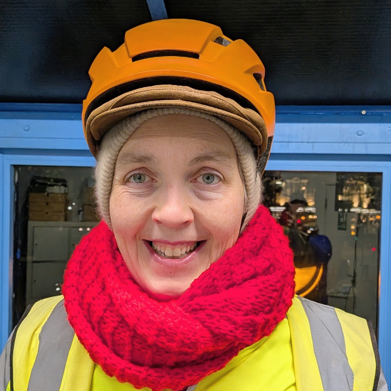 Dom dressed up for the cold