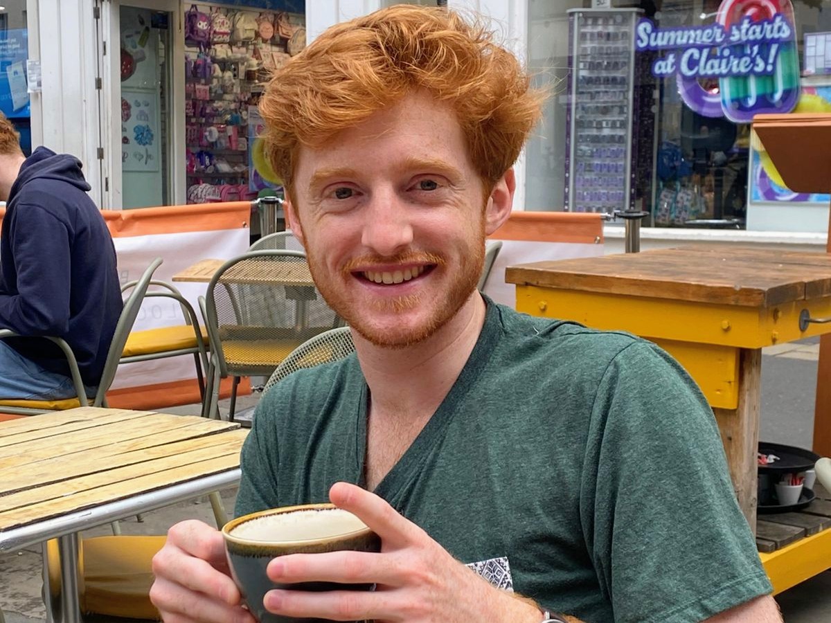 Ben with a coffee