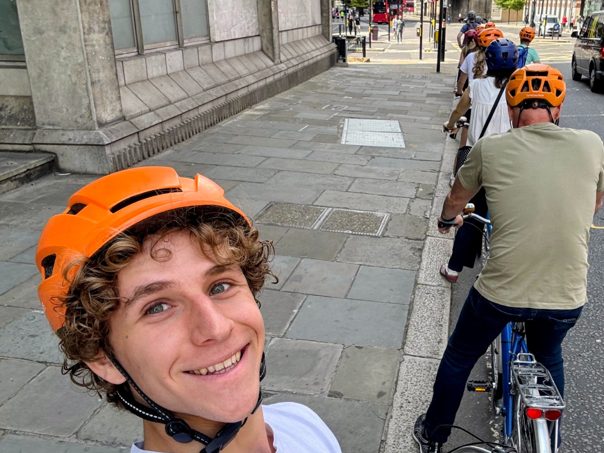 selfie and bike group