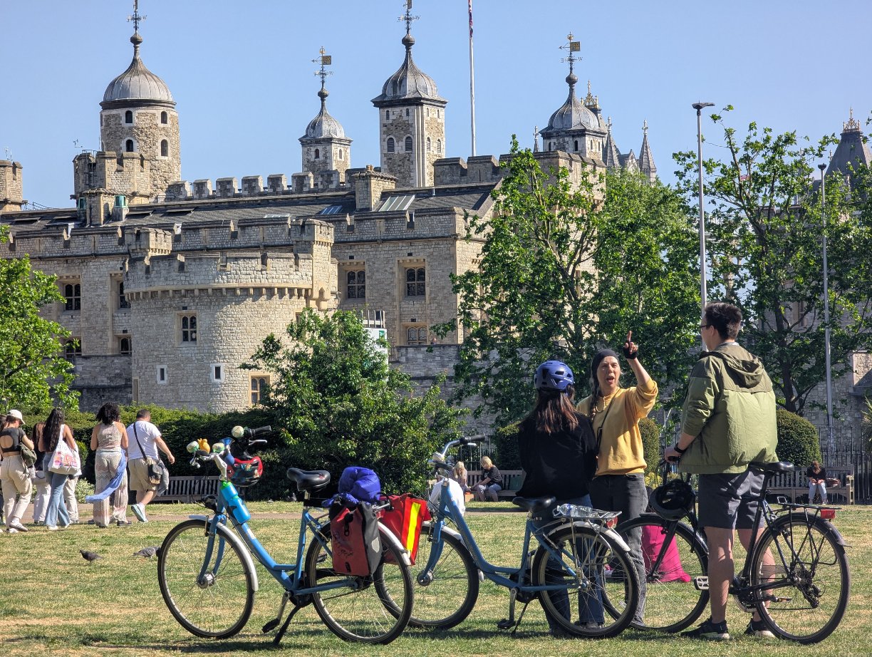 Birgit at the tower of london