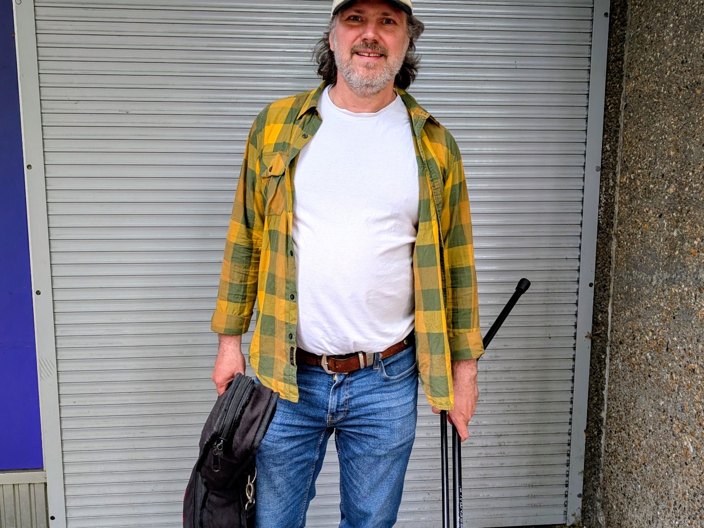 Ceri with a guitar in his hands